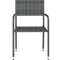 Discount FinePRICE Puutarhan ruokailuryhmä 80 cm, harmaa, 3 osaa