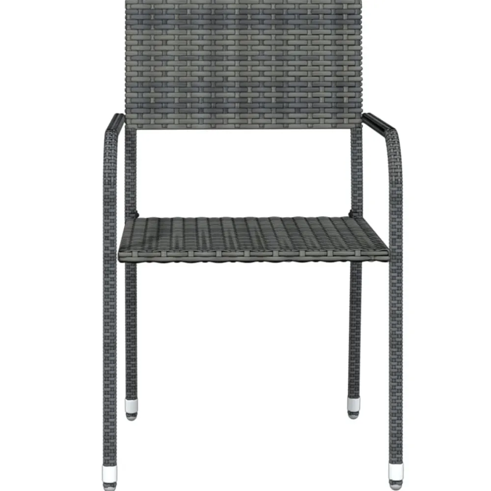 Discount FinePRICE Puutarhan ruokailuryhmä 80 cm, harmaa, 3 osaa