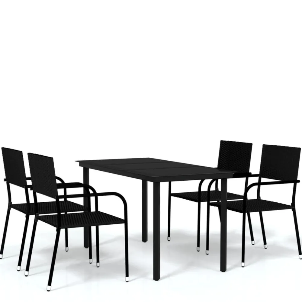 Discount FinePRICE Puutarhan ruokailuryhmä 80 cm, harmaa, 3 osaa