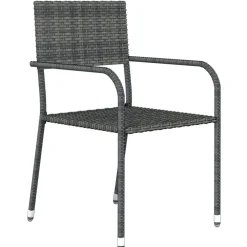 Discount FinePRICE Puutarhan ruokailuryhmä 80 cm, harmaa, 3 osaa
