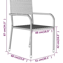 Discount FinePRICE Puutarhan ruokailuryhmä 80 cm, harmaa, 3 osaa