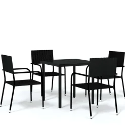 Discount FinePRICE Puutarhan ruokailuryhmä 80 cm, harmaa, 3 osaa