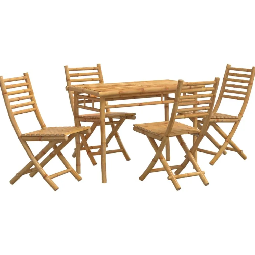 Online FinePRICE Puutarhan ruokailuryhmä 5-osainen bambu (78520)