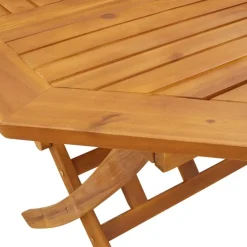 Outlet FinePRICE Puutarhan ruokailuryhmä 5-osainen kokoontaitettava täysi akasiapuu (95248)