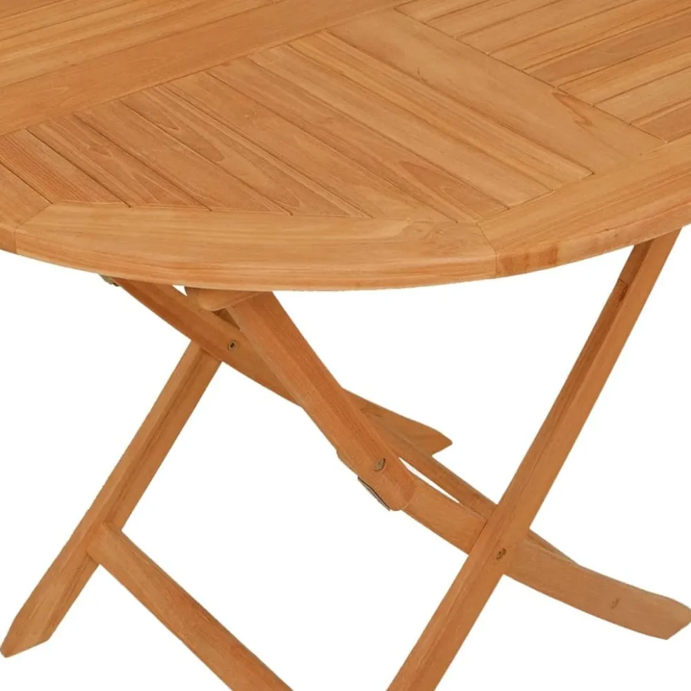 Clearance FinePRICE Puutarhan ruokailuryhmä 5-osainen täysi tiikki (59580)