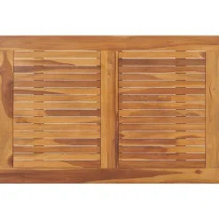 Best FinePRICE puutarhan ruokapöytä Kokoontaittuva 90x60x75 cm täysi tiikki (15445)