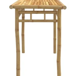 Discount FinePRICE Puutarhan ruokapöytä 110x55x75 cm bambu (68031)