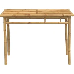 Discount FinePRICE Puutarhan ruokapöytä 110x55x75 cm bambu (68031)