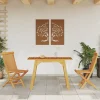New FinePRICE Puutarhan ruokapöytä 110x56x75 cm täysi akasiapuu (66372)