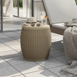 Best FinePRICE Puutarhan säilytyslaatikko 4-in-1 vaaleanruskea polypropeeni (64156)