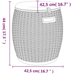 Best FinePRICE Puutarhan säilytyslaatikko 4-in-1 vaaleanruskea polypropeeni (64156)