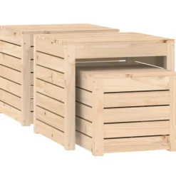 Discount FinePRICE Puutarhan säilytyslaatikkosarja, mänty, eri värejä ja kokoja