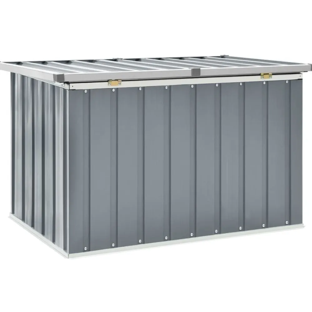 Outlet FinePRICE Puutarhan säilytyslaatikko 109x67x65 cm harmaa