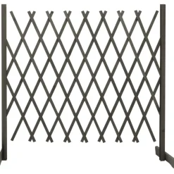 Outlet FinePRICE Puutarhan säleikköaita harmaa 180x100 cm täysi kuusi