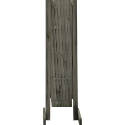 Sale FinePRICE Puutarhan säleikköaita harmaa 150x80 cm täysi kuusi