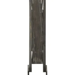 Clearance FinePRICE Puutarhan säleikköaita harmaa 120x90 cm täysi kuusi