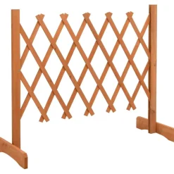 Online FinePRICE Puutarhan säleikköaita oranssi 120x60 cm täysi kuusi