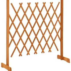 FinePRICE Puutarhan säleikköaita oranssi 120x90 cm täysi kuusi