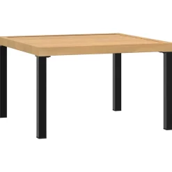 Discount FinePRICE Puutarhan sohvapöytä musta 65x65x40 cm alumiini (08573)