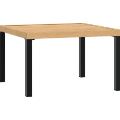 Discount FinePRICE Puutarhan sohvapöytä musta 65x65x40 cm alumiini (08573)
