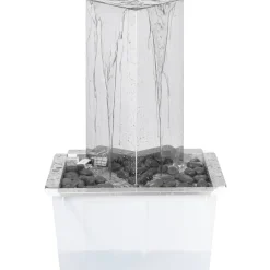 Online FinePRICE Puutarhan suihkulähde led:llä ruostumaton teräs 76 cm kolmio