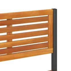 Sale FinePRICE Puutarhan työpöytä 90x50x110 cm täysi akasiapuu ja teräs (67619)