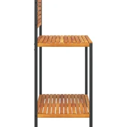 Sale FinePRICE Puutarhan työpöytä 90x50x110 cm täysi akasiapuu ja teräs (67619)