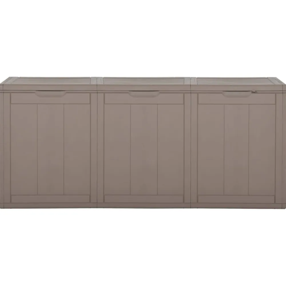 Outlet FinePRICE Puutarhan varastoarkku 90 l harmaa PP rottinki