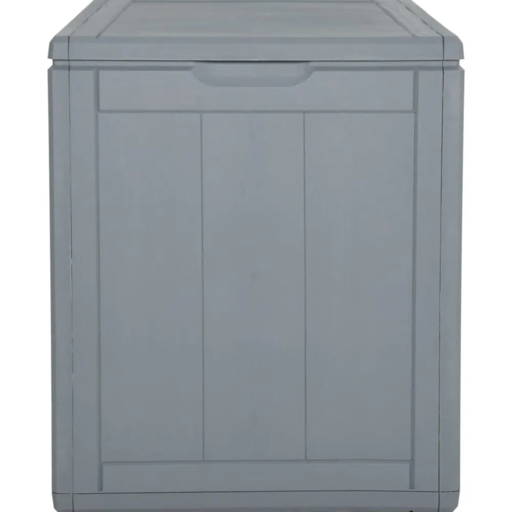 Outlet FinePRICE Puutarhan varastoarkku 90 l harmaa PP rottinki
