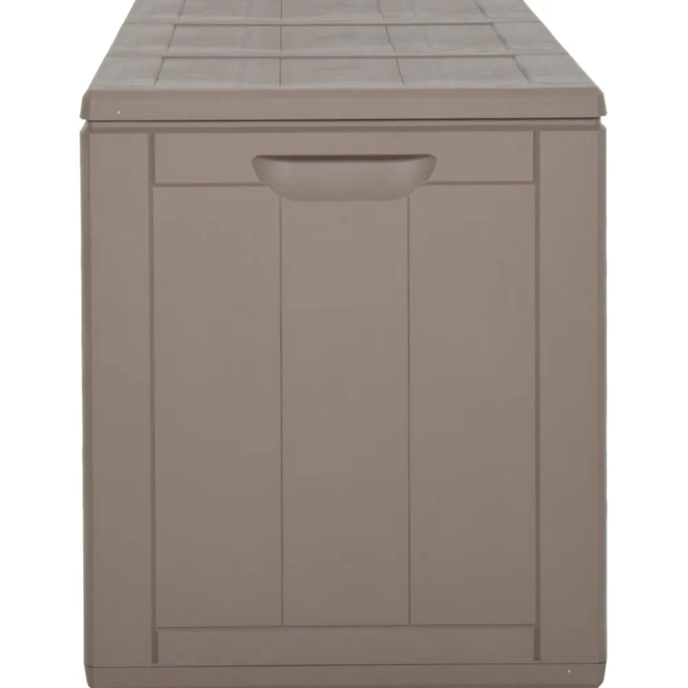 Outlet FinePRICE Puutarhan varastoarkku 90 l harmaa PP rottinki