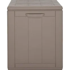 Outlet FinePRICE Puutarhan varastoarkku 90 l harmaa PP rottinki