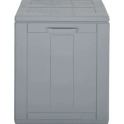 Outlet FinePRICE Puutarhan varastoarkku 90 l harmaa PP rottinki