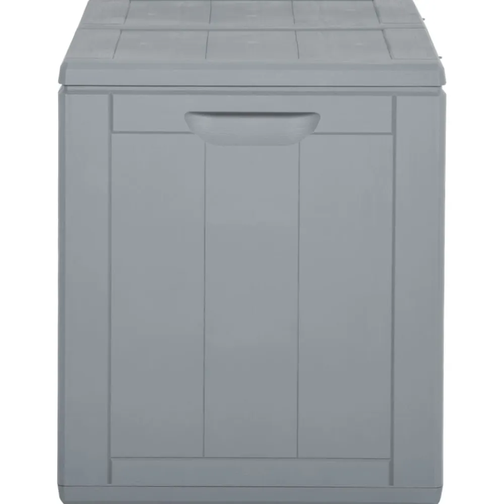 Outlet FinePRICE Puutarhan varastoarkku 90 l harmaa PP rottinki