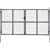 New FinePRICE Puutarhan verkkoportti galvanoitu teräs 289x175cm harmaa