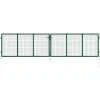 Discount FinePRICE Puutarhan verkkoportti teräs 400x100cm vihreä