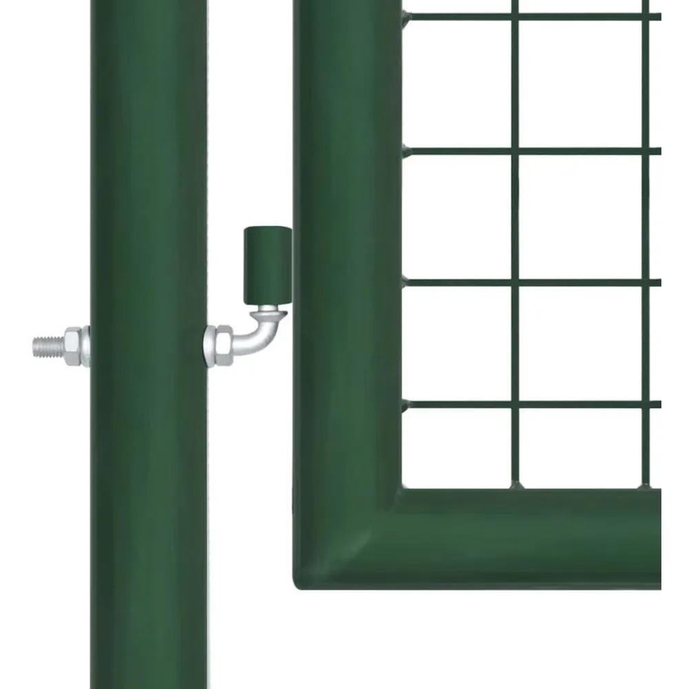 Discount FinePRICE Puutarhan verkkoportti teräs 400x100cm vihreä