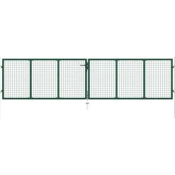 Online FinePRICE Puutarhan verkkoportti teräs 400x75cm vihreä