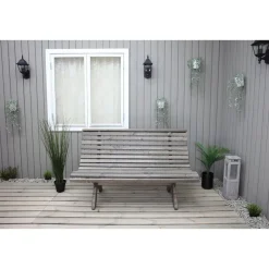 New Baltic Garden Puutarhapenkki Park 140cm mustaa