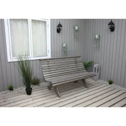 New Baltic Garden Puutarhapenkki Park 140cm mustaa