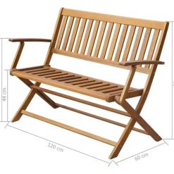 Hot FinePRICE Puutarhapenkki 120 cm akaasiapuu