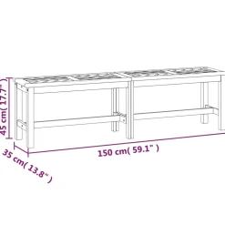 Best FinePRICE Puutarhapenkki 110 cm, akasiapuu