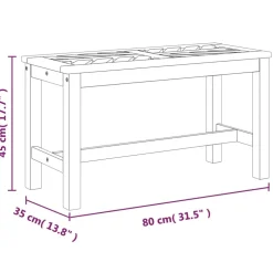 Best FinePRICE Puutarhapenkki 110 cm, akasiapuu