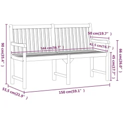 Discount FinePRICE Puutarhapenkki 110 cm, akasiapuuta