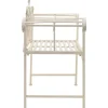 Best FinePRICE Puutarhapenkki 132 cm metalli antiikinvalkoinen