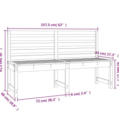 Discount FinePRICE Puutarhapenkki 109 cm, mänty
