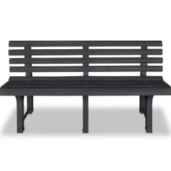 Outlet FinePRICE Puutarhapenkki 145.5 cm muovi antrasiitti