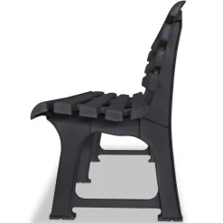 Outlet FinePRICE Puutarhapenkki 145.5 cm muovi antrasiitti