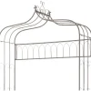 New FinePRICE Puutarhapenkki 122 cm rauta antiikinruskea