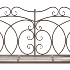 Sale FinePRICE Puutarhapenkki 104 cm rauta antiikinruskea