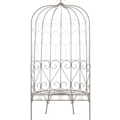 Clearance FinePRICE Puutarhapenkki 95 cm rauta antiikinruskea